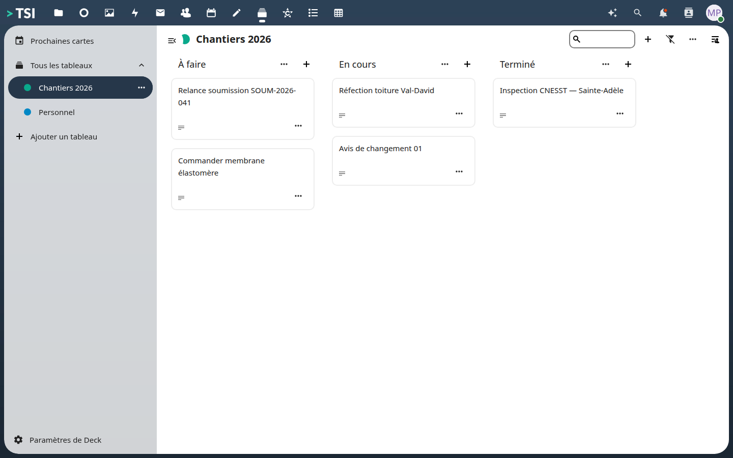 Task tracking